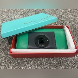 Kate Spade West Chelsea Wallet (Emerald/Black)